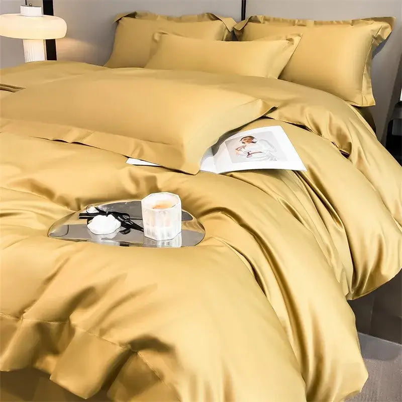 Slate blue egyptian cotton duvet cover set bedroom bedding