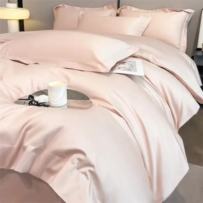 Slate blue egyptian cotton duvet cover set bedroom bedding