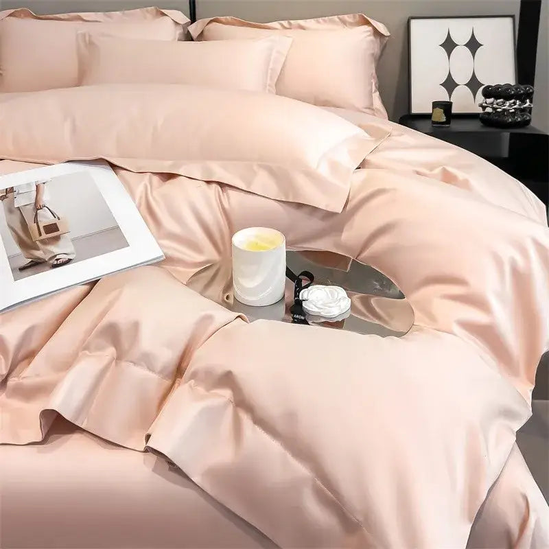 Sage green satin 1000tc duvet cover bedroom bedding set