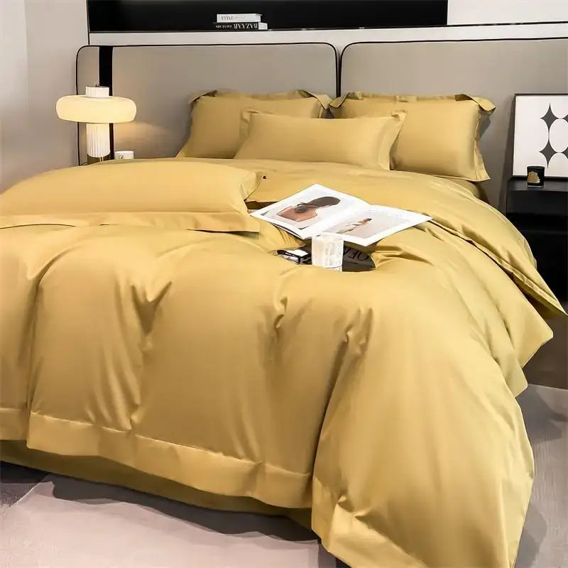 Sage green satin 1000tc duvet cover bedroom bedding set