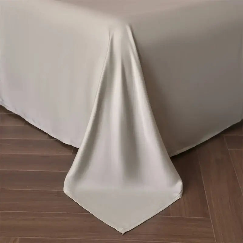 Luxurious beige lyocell silk duvet cover set bedroom bedding