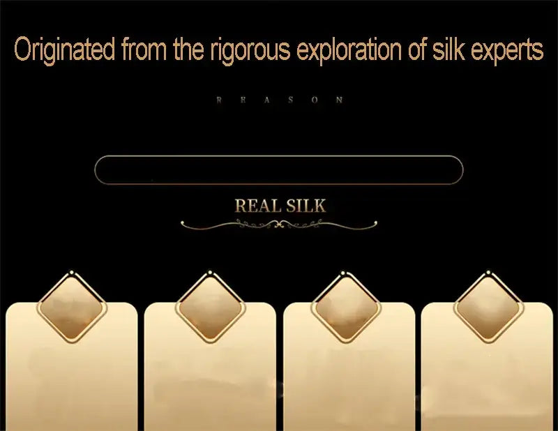 Luxurious champagne & deep red silk bedding set bedroom duvet cover