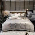 Luxurious navy & gold egyptian cotton duvet cover bedding set bedroom