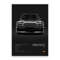 Modern black & white cars canvas wall art living room decor