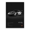 Modern silver and black cars canvas wall art for living room