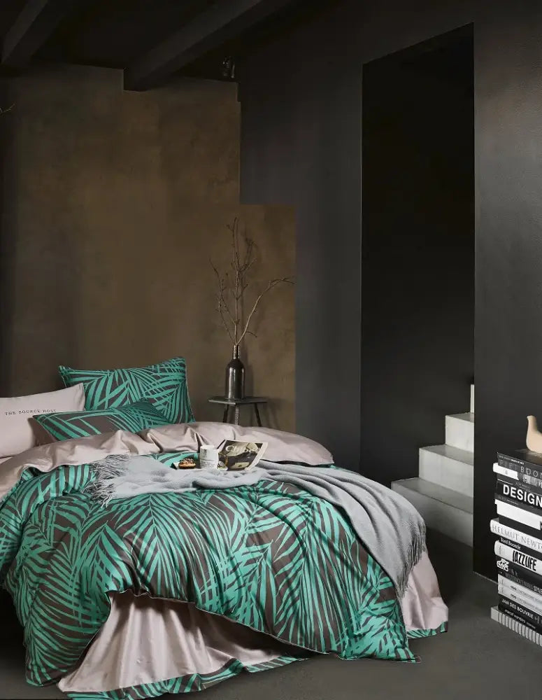 Luxury egyptian cotton floral duvet cover and pillowcase bedroom set