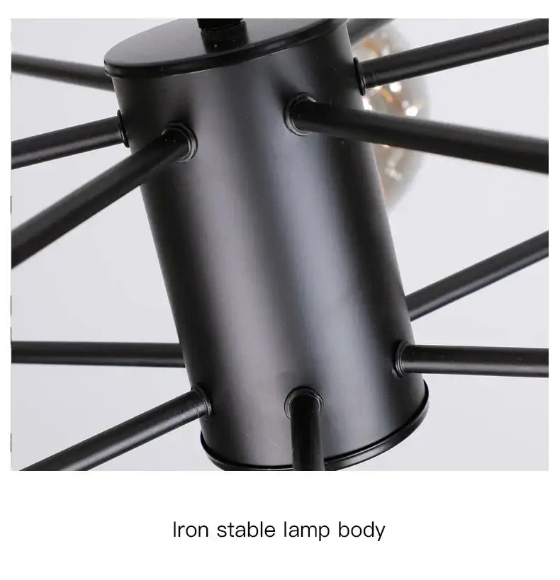 Modern black glass ball chandelier – living room remote control light