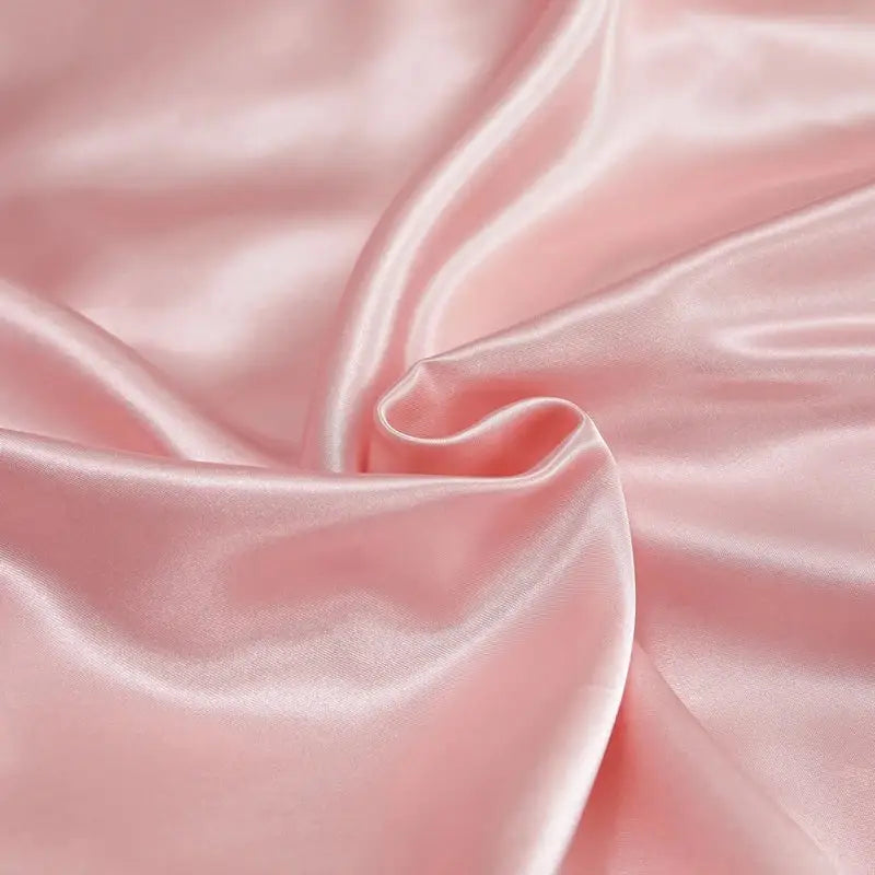 Luxury white satin solid color pcduvet cover bedroom bedding set