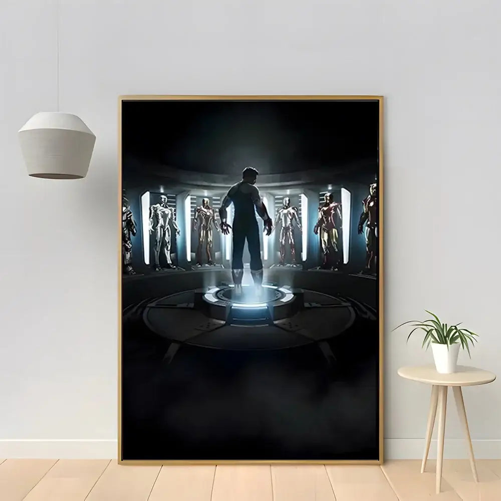 Marvel iron man red & gold diamond painting bedroom wall decor
