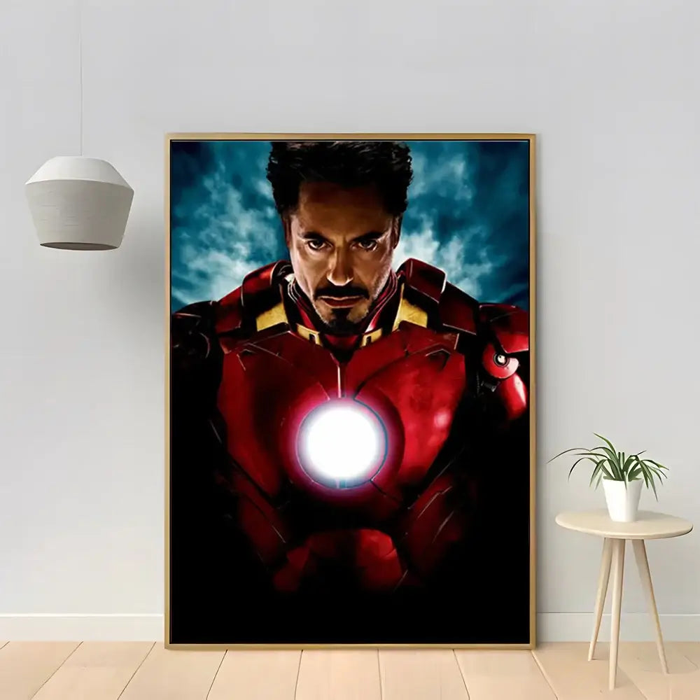 Marvel iron man red & gold diamond painting bedroom wall decor
