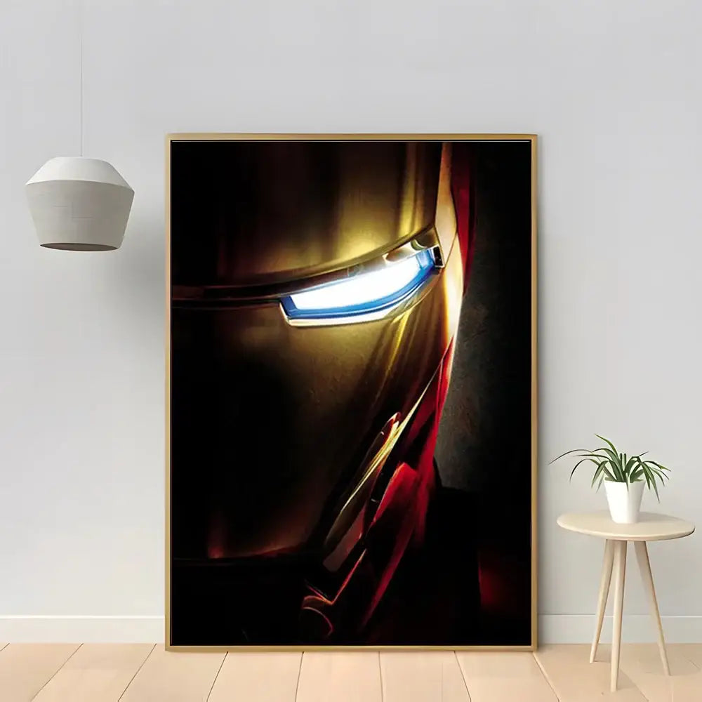 Marvel iron man red & gold diamond painting bedroom wall decor