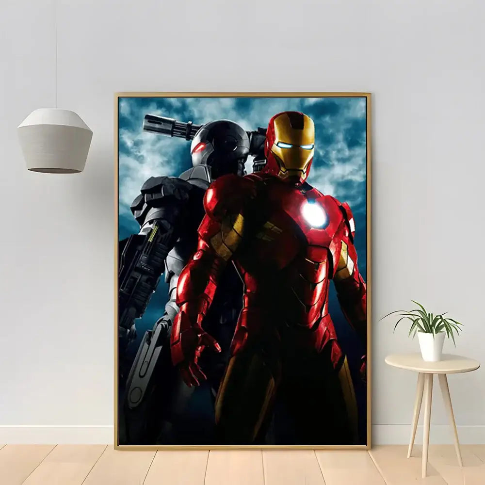 Marvel iron man red & gold diamond painting bedroom wall decor