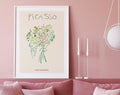 Matisse floral abstract flowers framed canvas – living room wall art