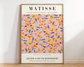 Matisse flower poster pink floral wall art for bedroom or living room