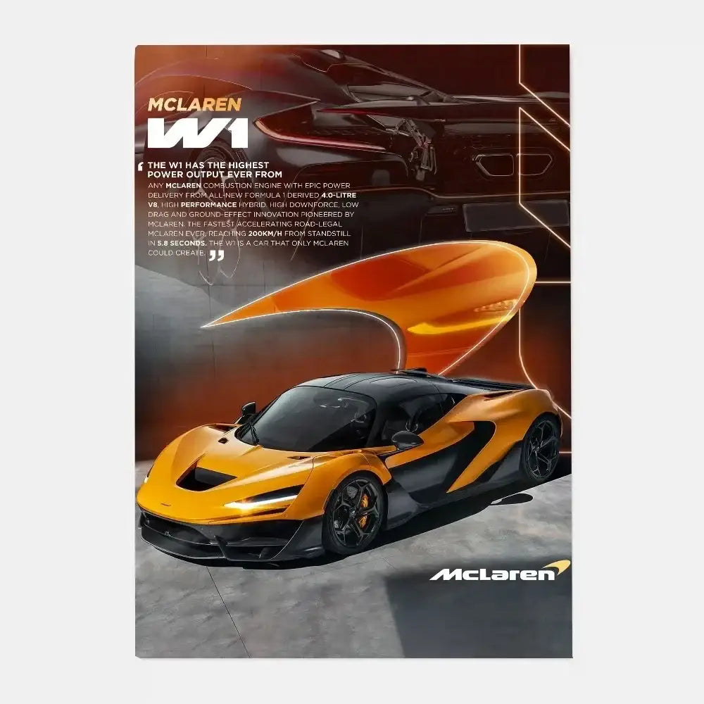 Luxury silver sports car gtr luxury poster living room wall art