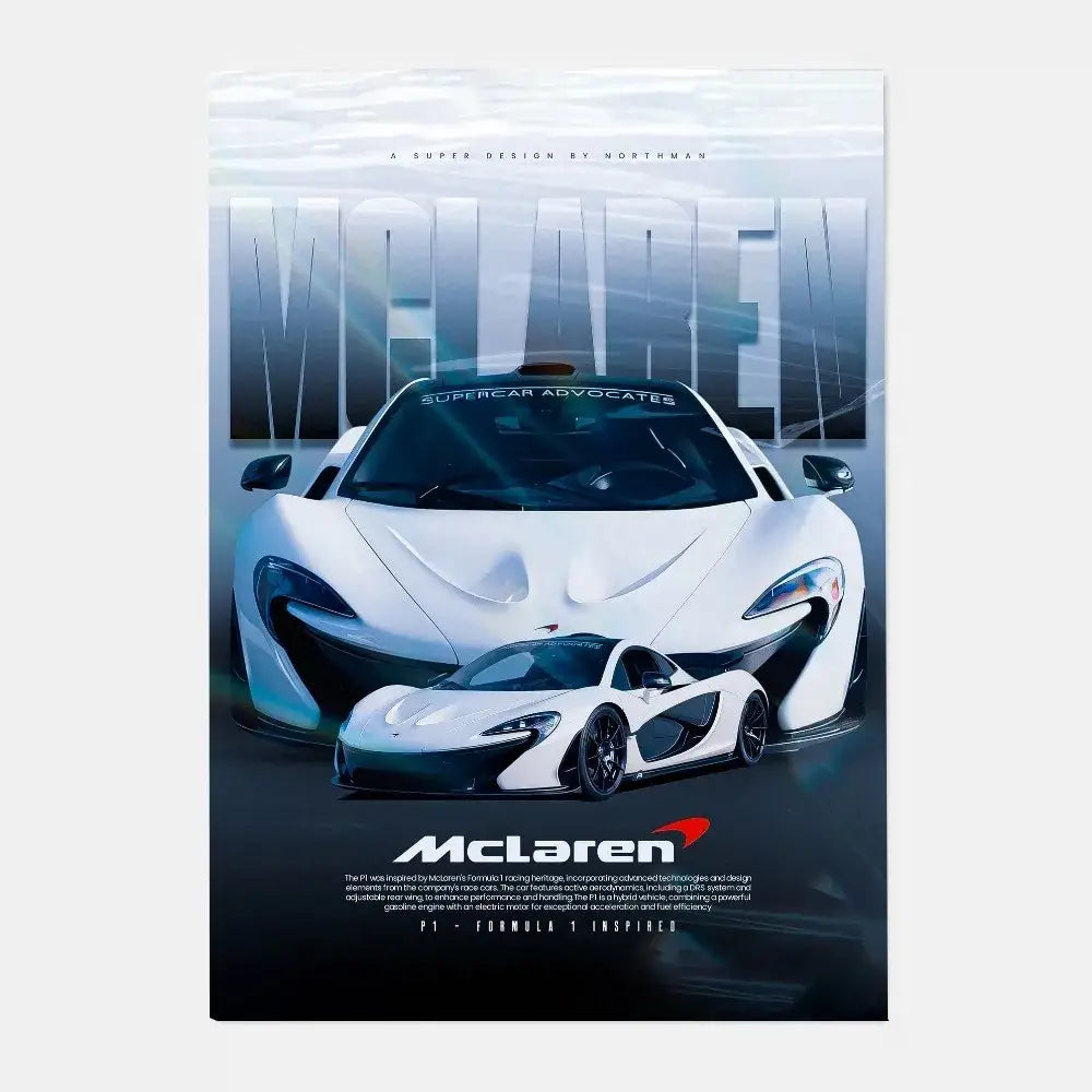 Luxury silver sports car gtr luxury poster living room wall art