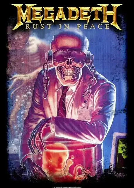 Megadeth rust in peace rock music wall art bedroom canvas poster