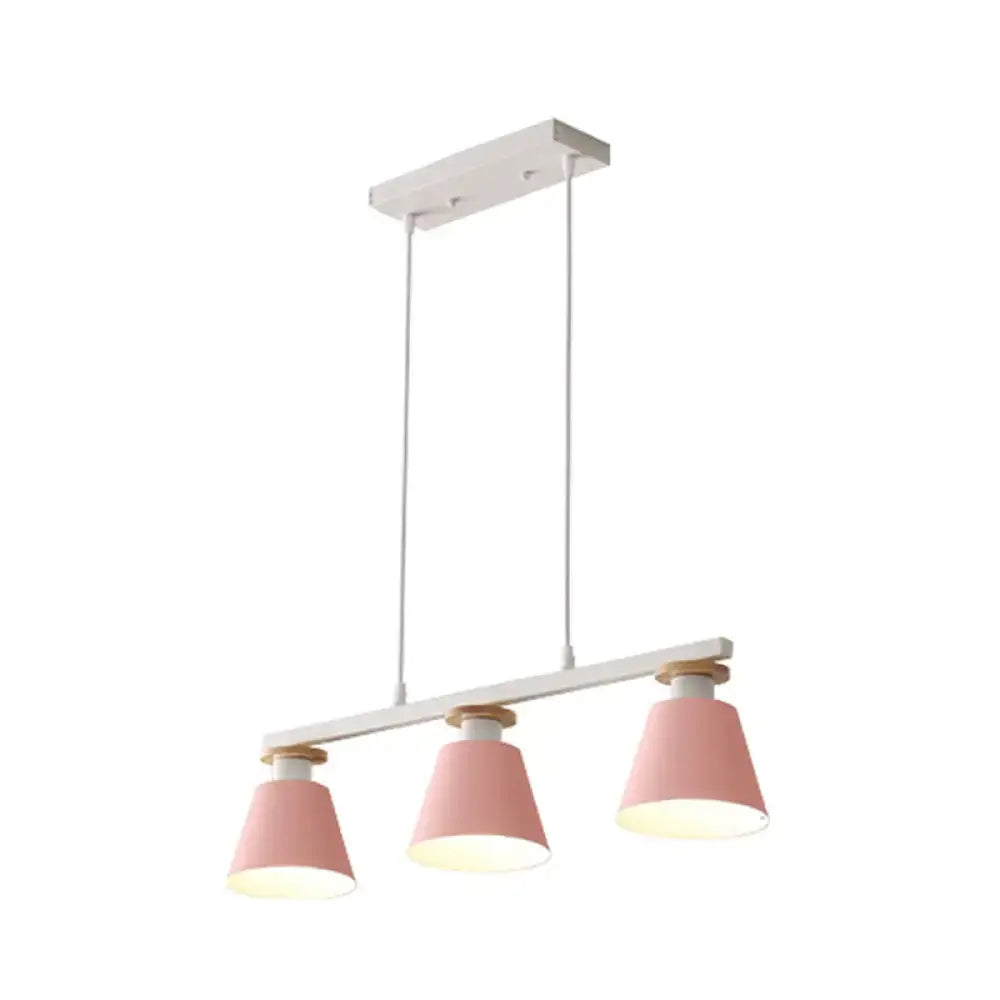 Pink trifle cup island pendant for dining room kitchen