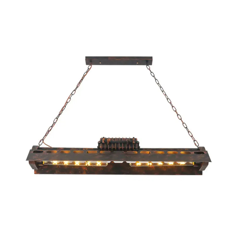 Industrial triangular metal island lighting fixture kitchen pendant