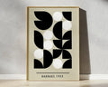 Bauhaus black & white mid century geometric wall art living room