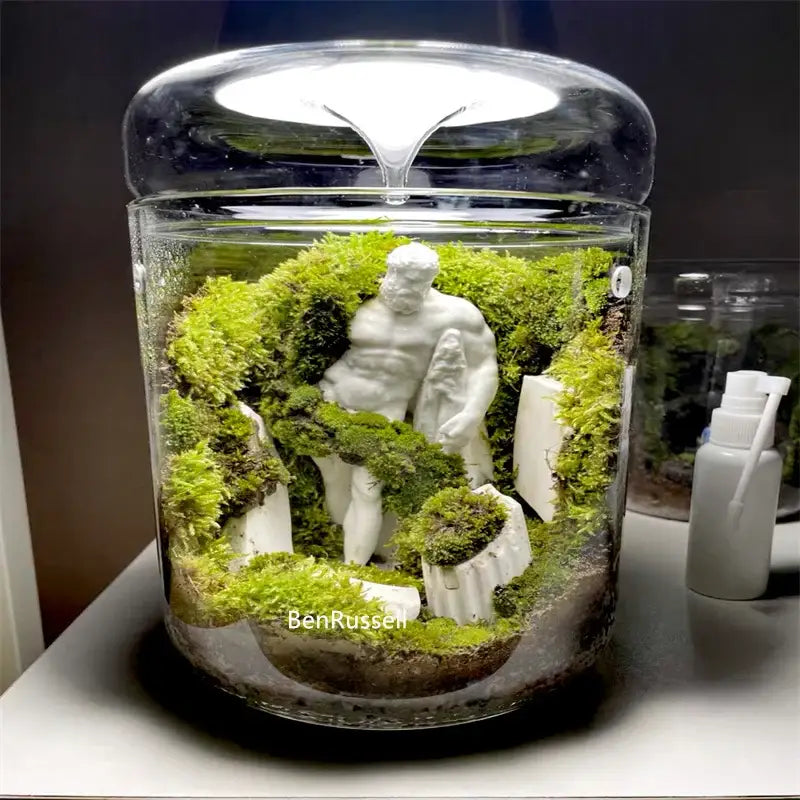 Miniature forest landscape glass bottle – living room home decor