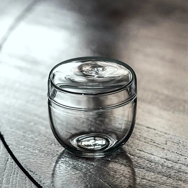 Mini moss glass vase terrarium with landscape moss for living room