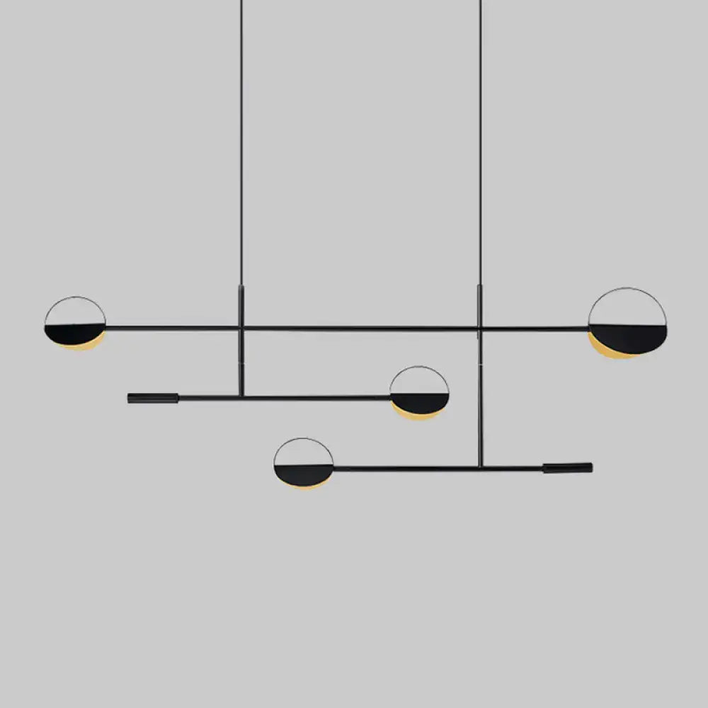 Modern gold geometric pendant light for dining room