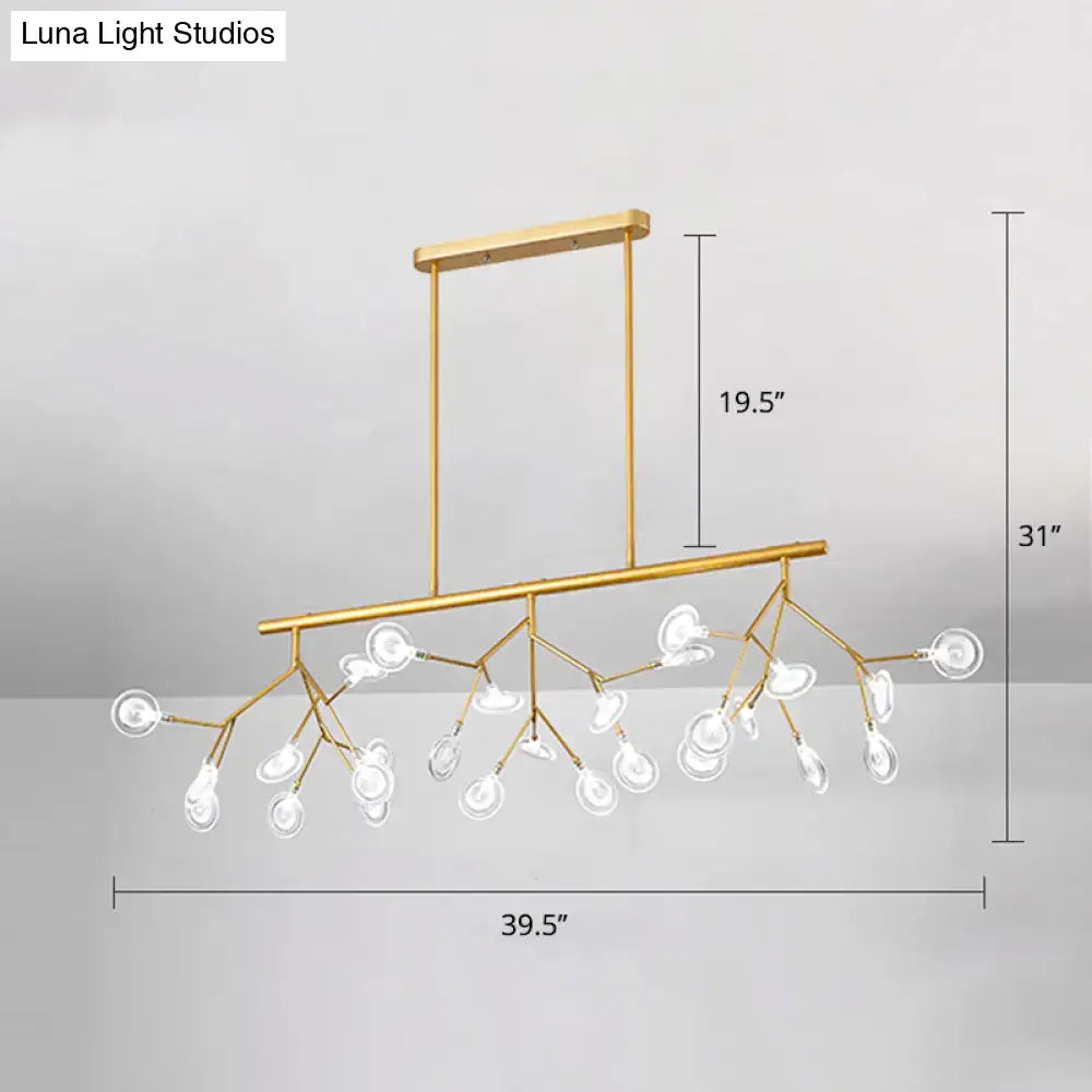 Minimalist black firefly glass lamp dining room 220v-240v chandelier