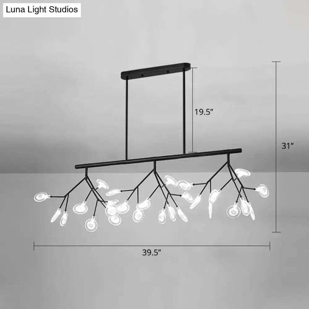 Minimalist black firefly glass lamp dining room 220v-240v chandelier