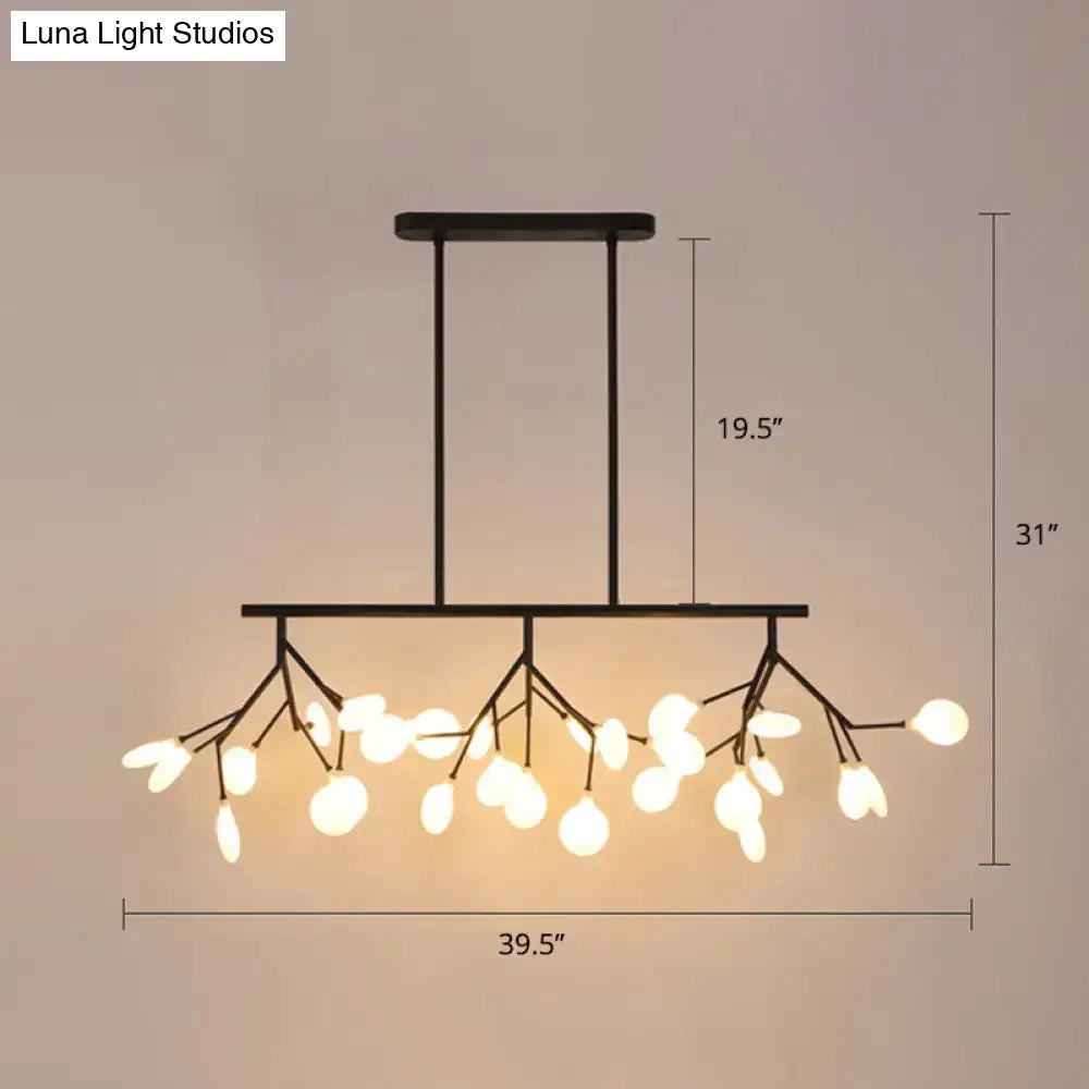 Minimalist black firefly glass lamp dining room 220v-240v chandelier
