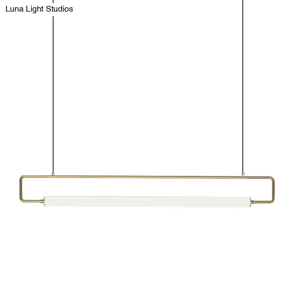 Modern black minimalist led ceiling light dining room fixture