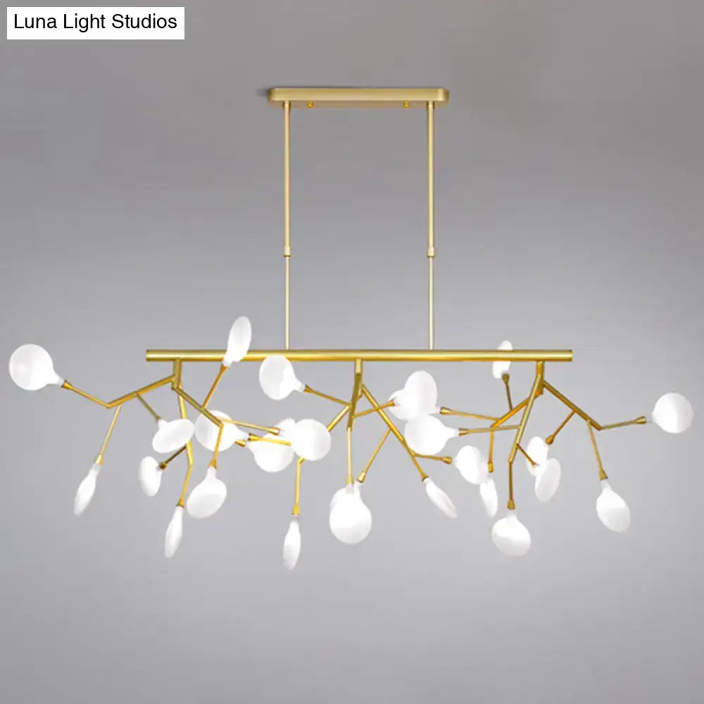 Minimalistic black acrylic twig ceiling pendant – dining room light