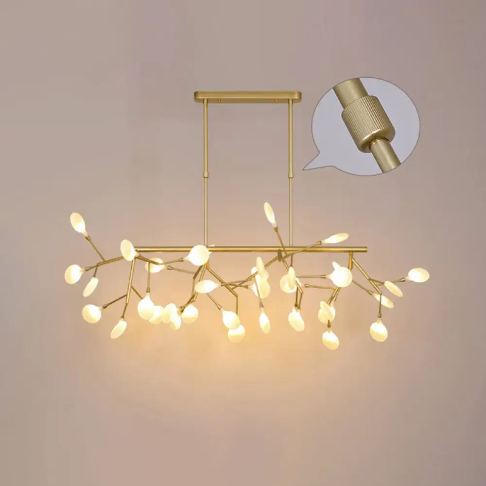 Minimalistic black acrylic twig ceiling pendant – dining room light