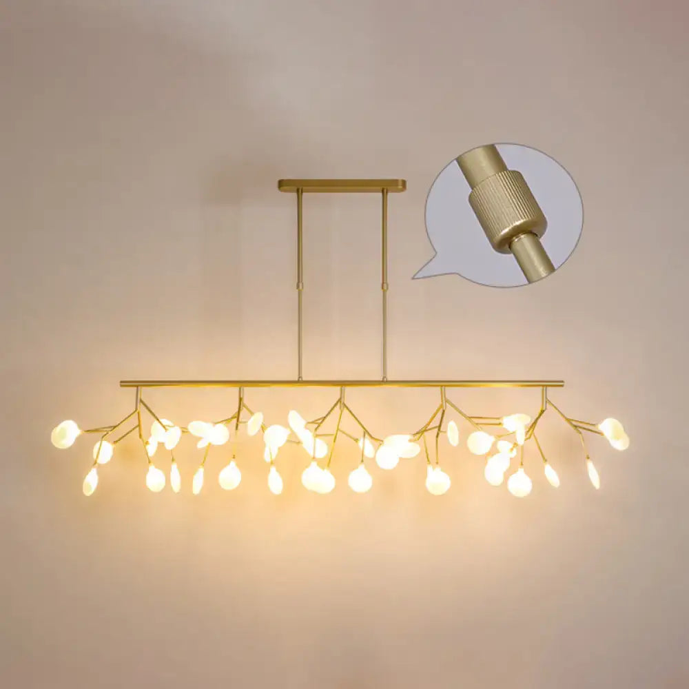 Minimalistic black acrylic twig ceiling pendant – dining room light
