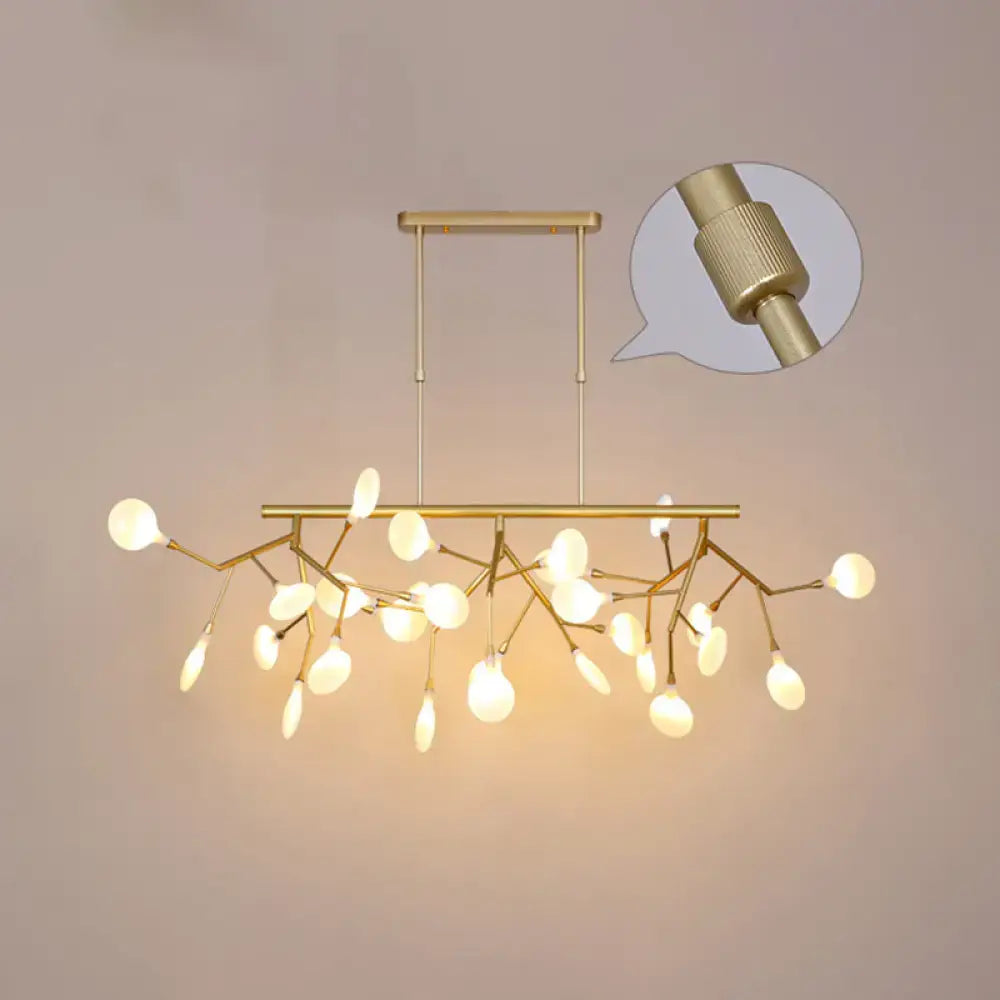 Minimalistic black acrylic twig ceiling pendant – dining room light