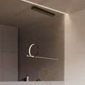 Minimalistic iron black finish island light fixture dining room pendant