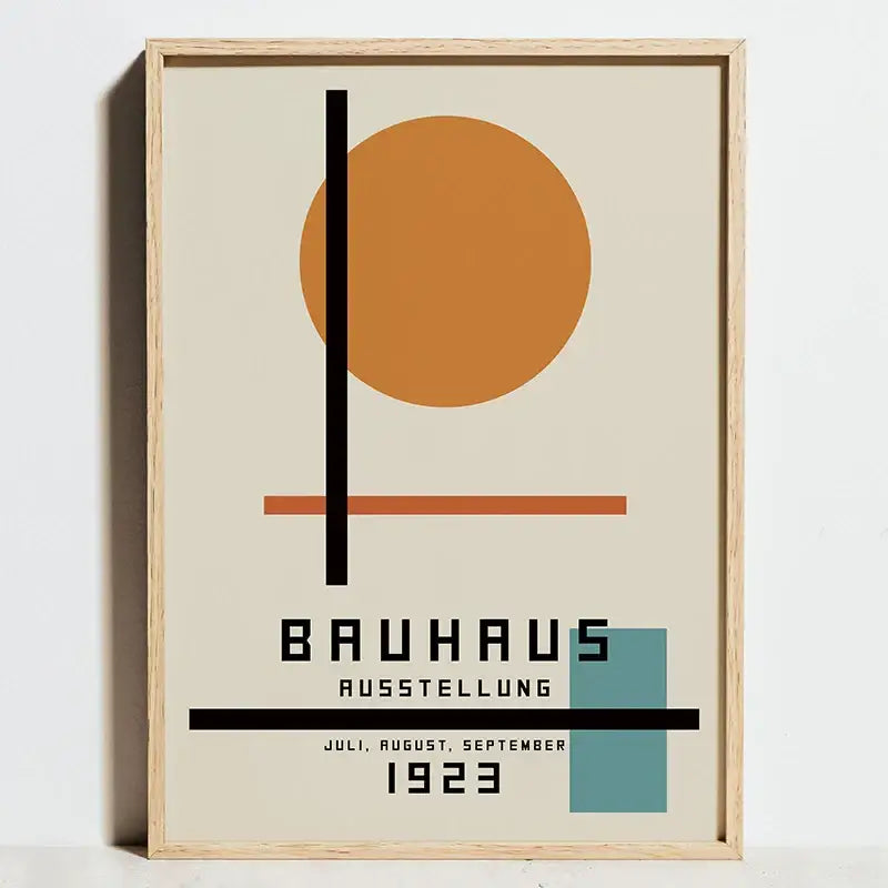 Modern bauhaus exhibition posters living room geometric wall art