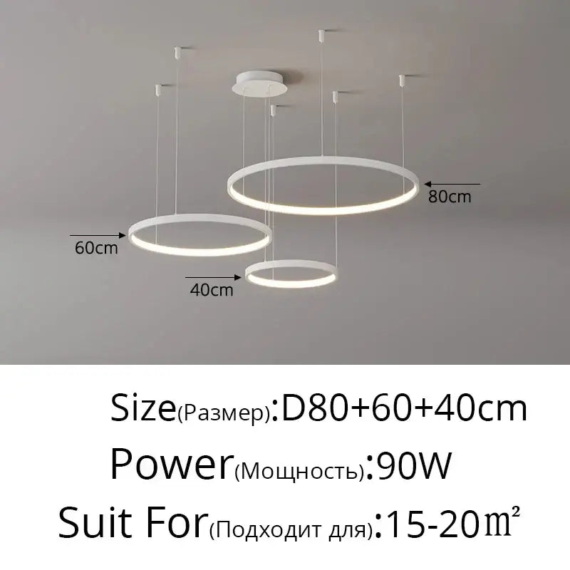 Modern black & gold pendant light living room dimmable