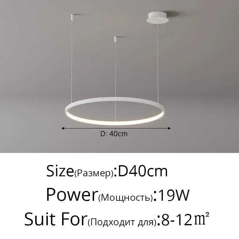 Modern black & gold pendant light living room dimmable