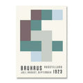 Minimalist teal & gray geometric canvas print living room home decor