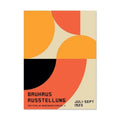 Bauhaus geometric vintage canvas print living room wall art
