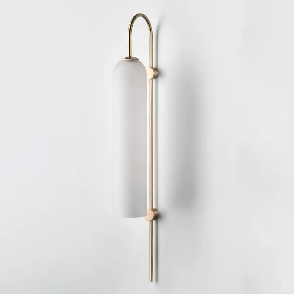 Modern brass wall sconce teal glass bedroom light