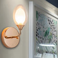 Modern gold and frosted glass wall lamp bedroom light fixture