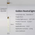 Modern gold crystal pendant light for dining room