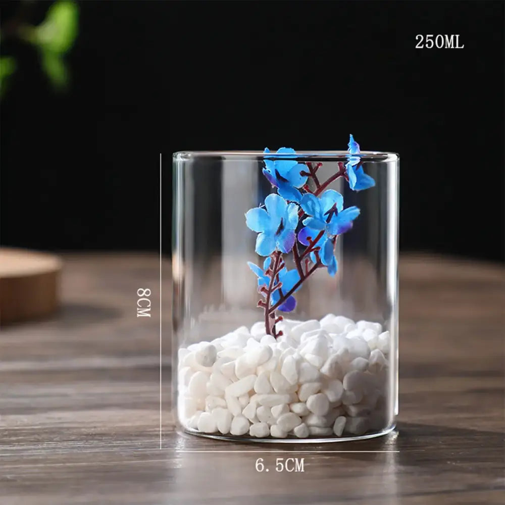 Modern glass hydroponic vase living room wedding decor fish tank