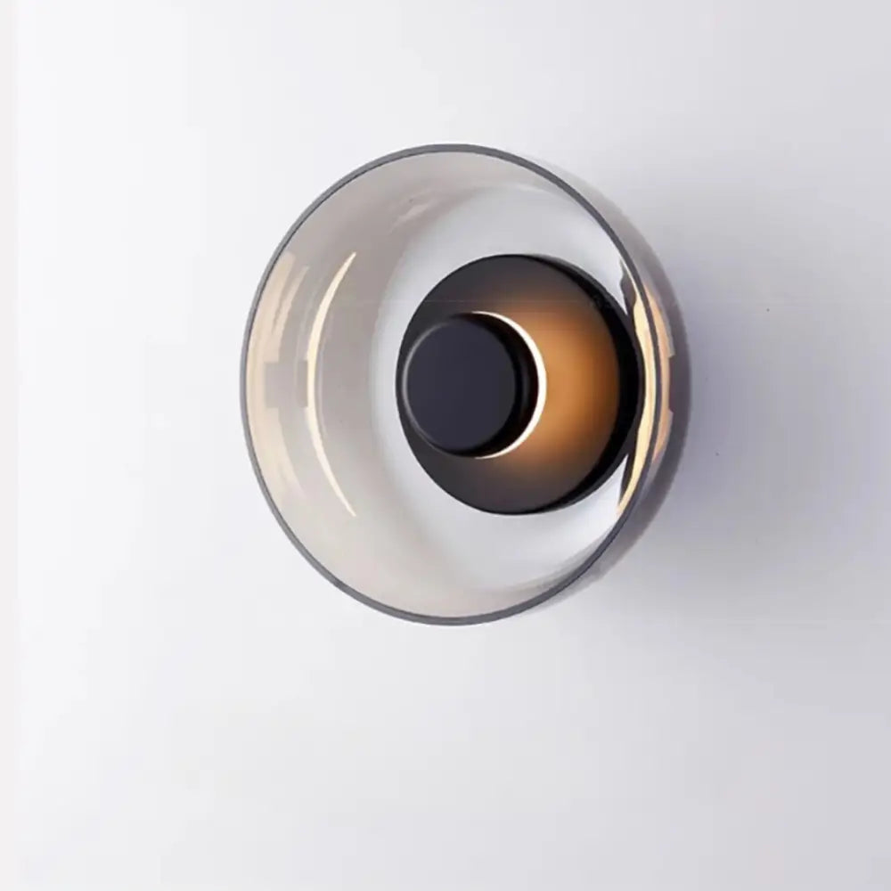 Modern gold and frosted glass led wall light bedroom sconce 3 pack