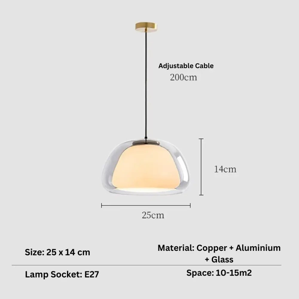 Modern jelly globe glass pendant light kitchen island lighting