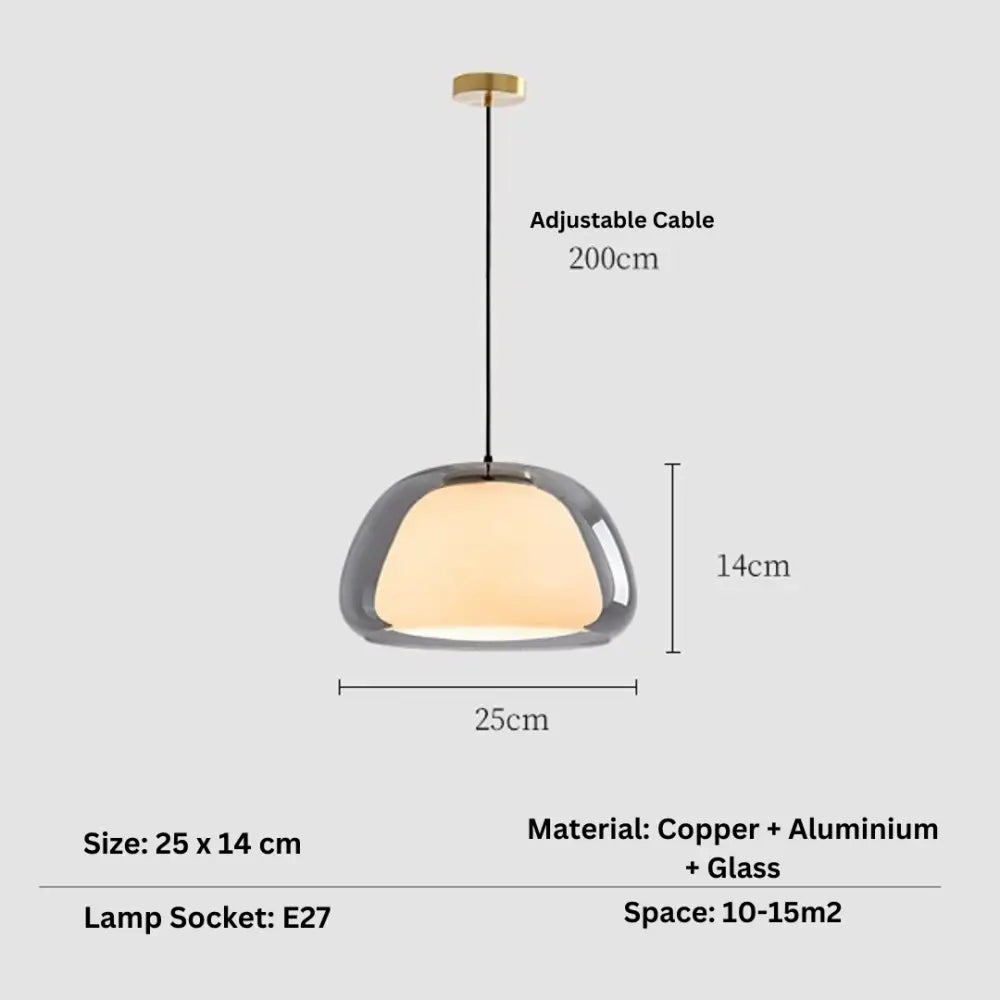Modern jelly globe glass pendant light kitchen island lighting