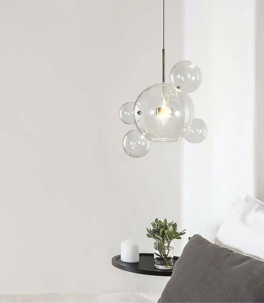 Modern minimalist led bubble chandelier dining room pendant light