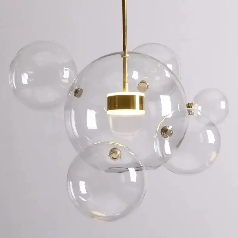 Modern minimalist led bubble chandelier dining room pendant light